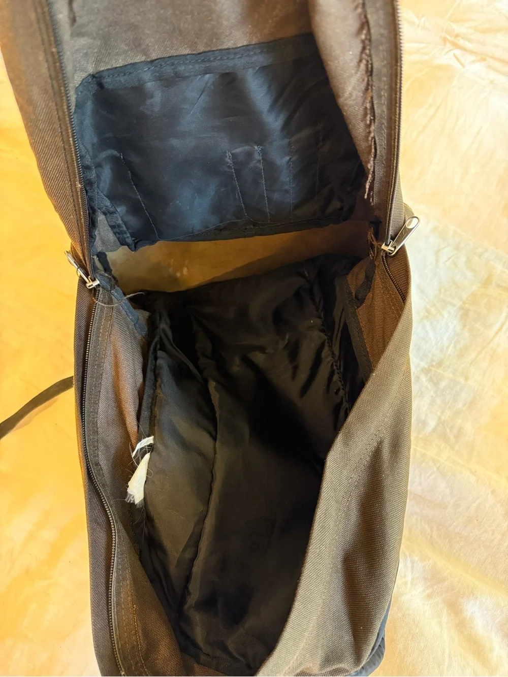 jansport originals backback brown suede bottom school hiking y2k new york trendy